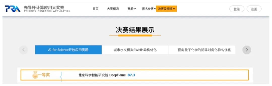 夺冠｜北京科学智能研究院DeepFlame战队获“先导杯”计算应用大赛一等奖